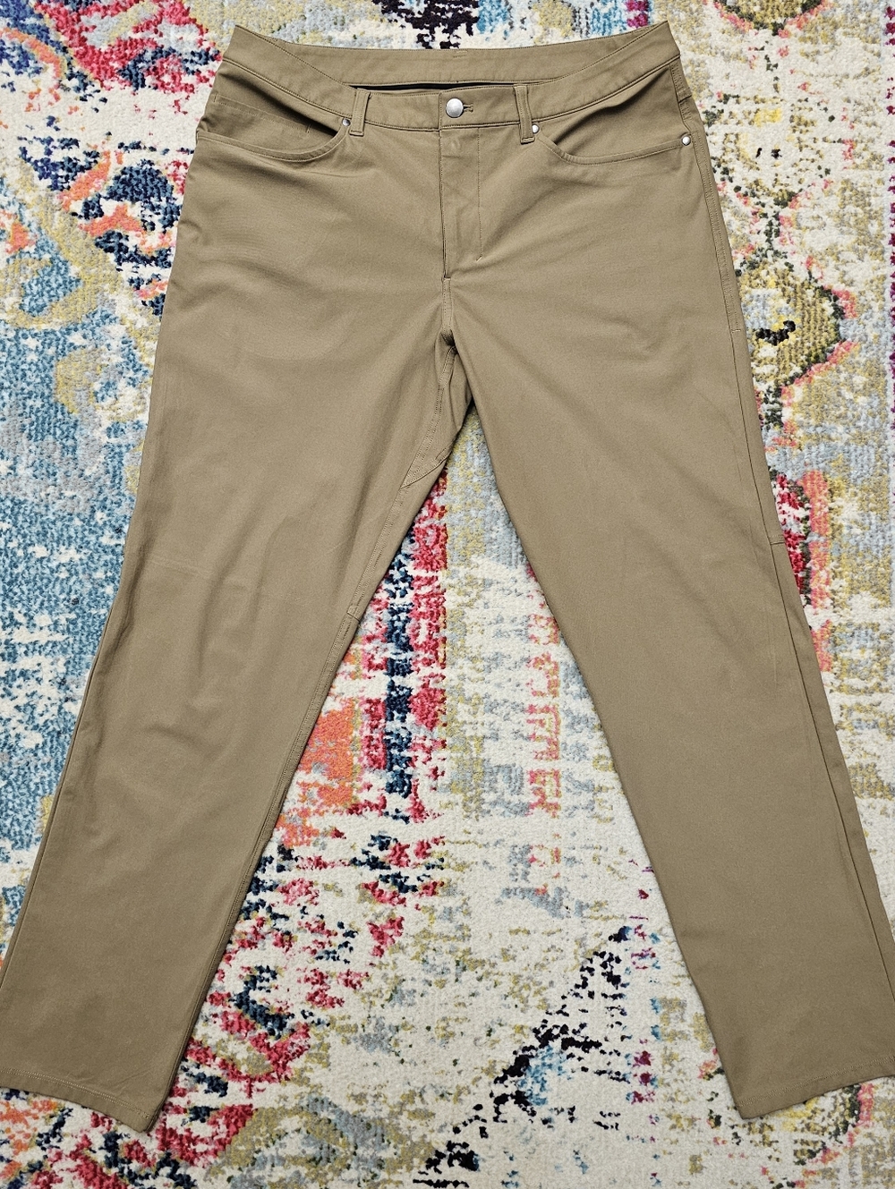 Lululemon Mens Size 34x31 ABC Pants Classic Warpstreme LM5967S Tan
